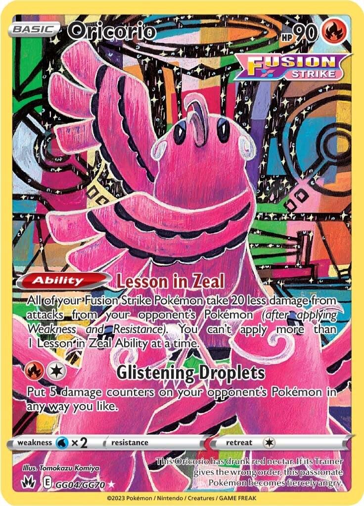 Crown Zenith Oricorio Pokémon card